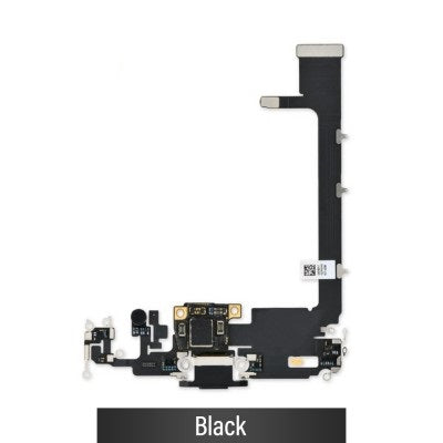 Charging Port with PCB for iPhone 11 Pro Max (Purple)-Black Charging Port with PCB for iPhone 11 Pro Max (Purple)-Black